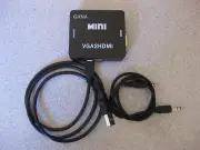 Gana Mini VGA2HDMI VGA with Audio to HDMI 1080P HDCP Converter Adapter