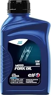 elf 213965 Moto Fork Oil for Motorcycles, 10 W, High Definition Mineral Oil, 0.5 L, 213965