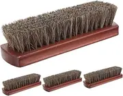 Mobestech 4pcs Horsehair Shoe Cleaning Brush for Boots Soft Bristles for Polishing Portable Shoe Care Tools for High Gloss Finish Footwear Car Detailing