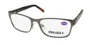 NEW AND1 ANDO511 EYEGLASS FRAME FULL-RIM 57-17-145 033 METAL & PLASTIC