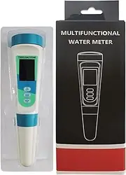Digital Salinity Meter | Accurate Digital Water Quality Salinity Testing Kit,Multifunctional 4 in 1 Salt Testers, Portable Testing Tool for Swimming Pool, Fish