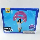 High Five Chair Lounge Pool Float Purple Dimensions 45 in x 36.5 in With Handles