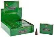 Incense Cones Patchouli 120 Cones Dhoop Kamini Brand (12 Packets)