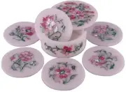 Marble Tea Coaster Set , Marble Drink Coaster , MOP Coffee Coaster 4.5 Inches