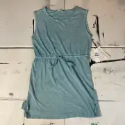 Calvin Klein Logo Blue Drawstring Waist Dress - Size XL