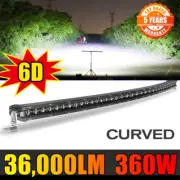 Slim Curved 38"inch LED Light Bar Combo Beam Offroad Driving 4WD ATV SUV Truck