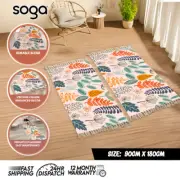 SOGA 2X 90cm Soft cotton woven handmade Area Rugs living Room Bedroom Floor