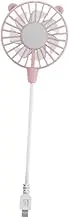 Yajuyi Mini USB Fan with Flexible Design for Travel and Commuting, Direct Connection, Pink, as described