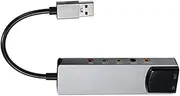 USB 2.0/ Mic/Line/SPDIF Sound Card Stereo Sound Card Converter 3.5mm AUX Microphone Jack for PC Laptop Desktop