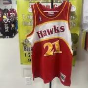 Dominique Wilkins Atlanta Hawks 1986 Mitchell & Ness Swingman Jersey Men's LARGE