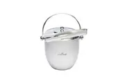 BarCraft Stainless Steel Ice Bucket Storage Container w Lid & Tongs Silver