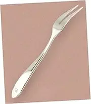 OHPHCALL Stylish Set 3pcs Fruit Forks Stainless Steel for Home Hotel and Parties