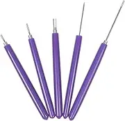 Floranea 5 in 1 Quilling Tools Different Size Multi-Functional Rolling Curling Needle Pen Slotted Kit for Art Craft Cardmaking Handmade DIY Paper Project (5 pcs)