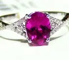 Vintage 1.40CT 14K Gold Natural Rubellite Tourmaline Diamond Engagement Ring