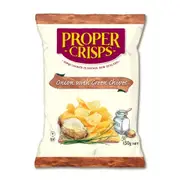 Organic Proper Crisps Chips Onion and Chive 150g – Fresh, healthy organic delivery | Doorstep Organics