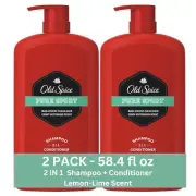 Old Spice Pure Sport 2in1 Shampoo and Conditioner for Men Twin Pack Lemon 58....