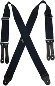 [Welch] Men's Big & Tall Elastic Button End Work Suspenders