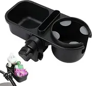 Stroller Cup Holder | Cup Holder Cycle Tray,Cup Holders, Wheelchair Armrest Accessories for Walker, Rollator, Electric Scooter Wheelchairs, Mother's