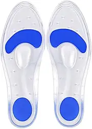 Healvian 1 Pair Sports Insoles Arch Support Shoes Pads Sports Gel Arch Support Shoe Insert Plantar Cushion Insoles Foot Massager Insoles Splints Relief Insole Clear Jel