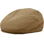Men's Premium Wool Blend Classic Flat Ivy Newsboy Collection Hat X-Large Khaki
