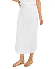 Nic+Zoe Rumba Linen Dip Skirt