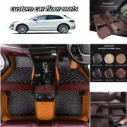 For Jaguar F-Pace,F-Type car Floor Mats luxury waterproof Leather Carpet Liners (for: Jaguar)
