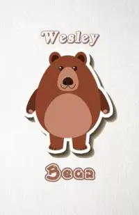 在飛比找博客來優惠-Wesley Bear A5 Lined Notebook 