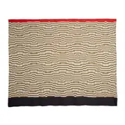 Orla Kiely Bedroom Throw Blanket Stripe Jacquard Wool Flower Olive GRN 200x150cm