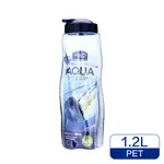 【聖寶】樂扣樂扣 LOCK&LOCK AQUA-PET隨身大容量冷水瓶-藍蓋(HAP781) 1.2L