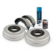 Bendix Ultimate 4WD Drum Brake Upgrade Kit to suit Mitsubishi Triton (05-15) KAT KBT ML MN