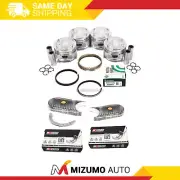 Pistons Main Rod Bearings Fit 01-05 Mazda Miata MX-5 1.8 BP Set with (for: Mazda)