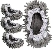 2pairs Mop Slippers with Elastic Band Washable Chenille Cleaning Covers for Floor Dusting Anti-Skid Wear-Resistant Suitable for Various Floor Household Tool