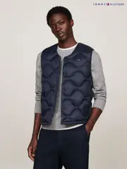 Tommy Hilfiger Blue Onion Quilted Down Liner Vest (AD8793) | $277