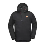 Volcom Longo Pullover Black Mens 20K Snowboard Jacket