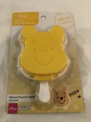 Disney Daiso Winnie The Pooh Silicone Popsicle Maker Yellow Mold - Brand New