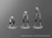 Fresno Nightcrawler Cryptid Monster Manual 28mm Scale D&D Tabletop Miniature SB