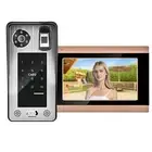 Remote Control Fingerprint Password 7in LCD Wifi Video Camera Doorbel US Plu Hot