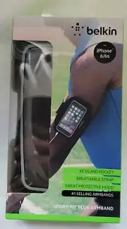 Belkin Sport-Fit Plus #1 Selling Armbands for Apple iPhone 6/6s Plus - Black