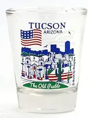 Tucson Arizona Great American Cities Collection Shot Glass Glassware