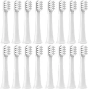 Replacement Toothbrush Head Compatible For SOOCAS EX3 SO WHITE EX3 PINJING EX3 Electric Toothbrush Head Soft Bristles Nozzles(16PCS WHITE)
