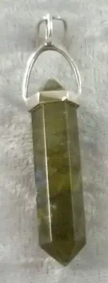 Labradorite Double Terminated Sterling Silver Pendant