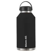 BAUMR-AG 1.9L Double Wall Insulated Stainless Steel Water Bottle, Drink Jug with Handle, Straw Cleaner Black