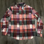 Buffalo David Bitton Men Button Shirt Multicolor Plaid Long Sleeve Pockets M New
