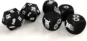 Flat River Group Achtung Cthulhu 2d20 Black Sun Dice Set