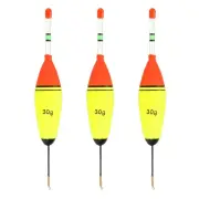 0.7oz Fishing Glowing Bobbers with Swivel 3pcs Fishing Float without Glow Stick