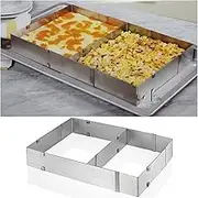 Telescopic Rectangular Stainless Steel Adjustable Flexible Scalable Rectangle Cake Tiramisu Mousse Bread Pastry Baking Mould Ring Bakeware Baking Tool