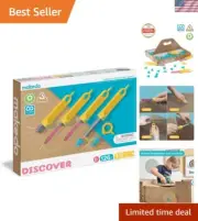 Discover | 126 Piece Cardboard Construction Toolbox for 1-5 makers | STEM and...
