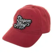 NEW HARRY POTTER RED DIAGON ALLEY CANVAS DAD HAT CAP ADULT SZ CURVED BILL
