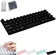 Keyboard Cover for Long Nails, Tippytype Nail Art Typing Raised Keyboard Skin, Women Silicone Nail Protection Keyboard Cover Compatible for MacBook Pro/Air 13"/14"/15"/16" 2020-2024 (Black)