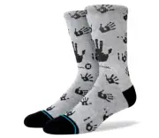 Stance Adult Grey Crew Cotton InfiKnit Cushion House of Mandela Casual Socks L